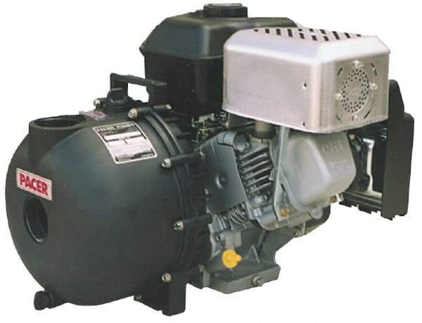 Value Collection - 6.5 HP, 3,600 RPM, 3 Port Size, Honda, Self Priming Engine Pump - Polyester, Carbon-Ceramic Shaft Seal - USA Tool & Supply