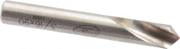 Keo - 3/16" Head Diam, 3/16" Shank Diam, 1 Flute 90° High Speed Steel Countersink - USA Tool & Supply