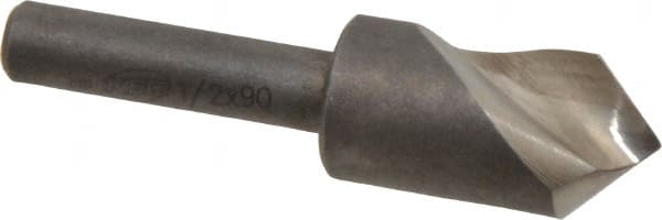 Keo - 1/2" Head Diam, 1/4" Shank Diam, 1 Flute 90° High Speed Steel Countersink - USA Tool & Supply