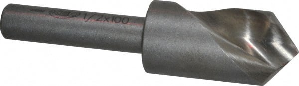 Keo - 1/2" Head Diam, 1/4" Shank Diam, 1 Flute 100° High Speed Steel Countersink - USA Tool & Supply