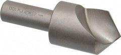 Keo - 1" Head Diam, 1/2" Shank Diam, 1 Flute 100° High Speed Steel Countersink - Bright Finish, 2-3/4" OAL, Single End, Straight Shank, Right Hand Cut - USA Tool & Supply