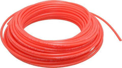 Parker - 11/64" ID x 1/4" OD, 0.04" Wall Thickness, 100' Long, Polyethylene Tube - Red, 120 Max psi, -80 to 150°F - USA Tool & Supply