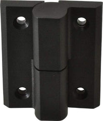 Sugatsune - 2-59/64" Long x 2-23/64" Wide x 0.275" Thick, Fiberglass Reinforced Polyamide Lift-Off Hinge - Black Finish, 2 Knuckles, 4 Holes, 0.787" Pin Diam - USA Tool & Supply