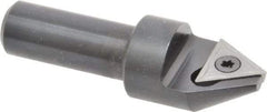 APT - 60° Included Angle, 3/4" Max Cut Diam, 3/4mm Body Diam, 1/2" Shank Diam, 2-3/8" OAL, Indexable Countersink - 1 Triangle Insert, TPGH 321 Insert Style, Positive Rake, Series CC - USA Tool & Supply