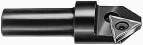 APT - 100° Included Angle, 1-3/4" Max Cut Diam, 1-3/4mm Body Diam, 1/2" Shank Diam, 2-3/8" OAL, Indexable Countersink - 1 Square Insert, SPGH 433 Insert Style, Positive Rake, Series CC - USA Tool & Supply