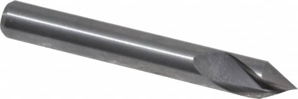 M.A. Ford - 1/4" Head Diam, 1/4" Shank Diam, 1 Flute 60° Solid Carbide Countersink - USA Tool & Supply