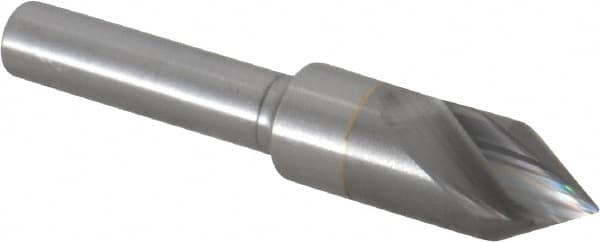 M.A. Ford - 3/8" Head Diam, 1/4" Shank Diam, 1 Flute 60° Solid Carbide Countersink - USA Tool & Supply