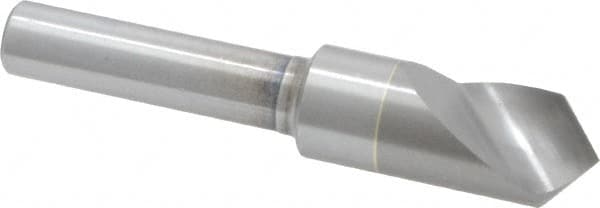 M.A. Ford - 3/8" Head Diam, 1/4" Shank Diam, 1 Flute 100° Solid Carbide Countersink - USA Tool & Supply