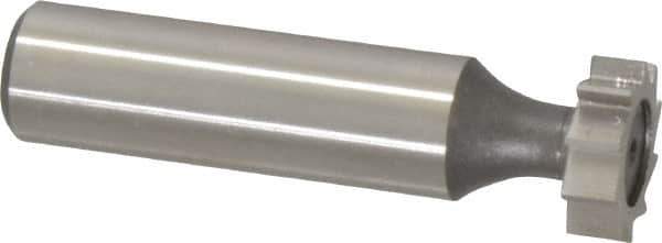 Keo - 5/8" Diam x 3/16" Face Width, High Speed Steel, 10 Teeth, Shank Connection Woodruff Keyseat Cutter - Uncoated, 2-3/16" OAL x 1/2" Shank, Straight Teeth, ANSI 605, Old Standard 61 - USA Tool & Supply