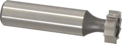 Keo - 5/8" Diam x 3/16" Face Width, High Speed Steel, 10 Teeth, Shank Connection Woodruff Keyseat Cutter - Uncoated, 2-3/16" OAL x 1/2" Shank, Straight Teeth, ANSI 605, Old Standard 61 - USA Tool & Supply