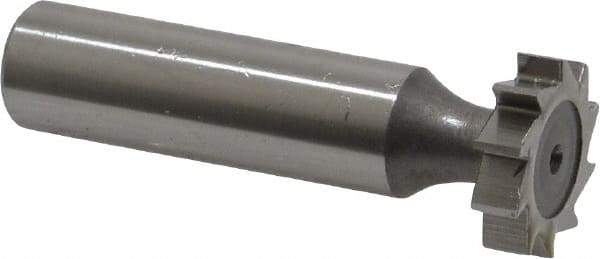 Keo - 3/4" Diam x 3/16" Face Width, High Speed Steel, 10 Teeth, Shank Connection Woodruff Keyseat Cutter - Uncoated, 2-3/16" OAL x 1/2" Shank, Straight Teeth, ANSI 606, Old Standard 9 - USA Tool & Supply
