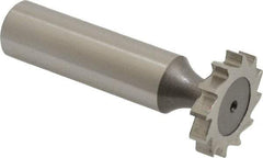 Keo - 7/8" Diam x 5/32" Face Width, High Speed Steel, 12 Teeth, Shank Connection Woodruff Keyseat Cutter - Uncoated, 2-5/32" OAL x 1/2" Shank, Straight Teeth, ANSI 507, Old Standard 10 - USA Tool & Supply