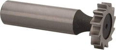 Keo - 7/8" Diam x 3/16" Face Width, High Speed Steel, 12 Teeth, Shank Connection Woodruff Keyseat Cutter - Uncoated, 2-3/16" OAL x 1/2" Shank, Straight Teeth, ANSI 607, Old Standard 11 - USA Tool & Supply