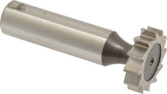 Keo - 7/8" Diam x 7/32" Face Width, High Speed Steel, 12 Teeth, Shank Connection Woodruff Keyseat Cutter - Uncoated, 2-7/32" OAL x 1/2" Shank, Straight Teeth, ANSI 707, Old Standard 12 - USA Tool & Supply