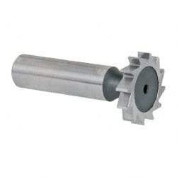 Keo - 1" Diam x 3/16" Face Width, High Speed Steel, 12 Teeth, Shank Connection Woodruff Keyseat Cutter - Uncoated, 2-3/16" OAL x 1/2" Shank, Straight Teeth, ANSI 608, Old Standard 13 - USA Tool & Supply