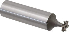 Keo - 5/16" Diam x 1/16" Face Width, High Speed Steel, 6 Teeth, Shank Connection Woodruff Keyseat Cutter - Uncoated, 2-1/16" OAL x 1/2" Shank, Staggered Teeth, ANSI 202-1/2, Old Standard 206 - USA Tool & Supply