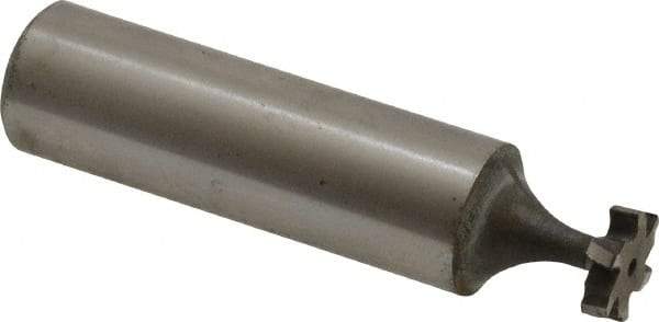 Keo - 3/8" Diam x 3/32" Face Width, High Speed Steel, 6 Teeth, Shank Connection Woodruff Keyseat Cutter - Uncoated, 2-3/32" OAL x 1/2" Shank, Staggered Teeth, ANSI 303, Old Standard 212 - USA Tool & Supply
