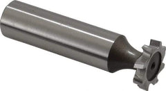 Keo - 5/8" Diam x 1/8" Face Width, High Speed Steel, 8 Teeth, Shank Connection Woodruff Keyseat Cutter - Uncoated, 2-1/8" OAL x 1/2" Shank, Staggered Teeth, ANSI 405, Old Standard 5 - USA Tool & Supply