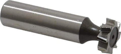 Keo - 5/8" Diam x 3/16" Face Width, High Speed Steel, 8 Teeth, Shank Connection Woodruff Keyseat Cutter - Uncoated, 2-3/16" OAL x 1/2" Shank, Staggered Teeth, ANSI 605, Old Standard 61 - USA Tool & Supply