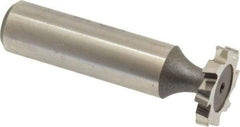 Keo - 3/4" Diam x 1/8" Face Width, High Speed Steel, 8 Teeth, Shank Connection Woodruff Keyseat Cutter - Uncoated, 2-1/8" OAL x 1/2" Shank, Staggered Teeth, ANSI 406, Old Standard 7 - USA Tool & Supply
