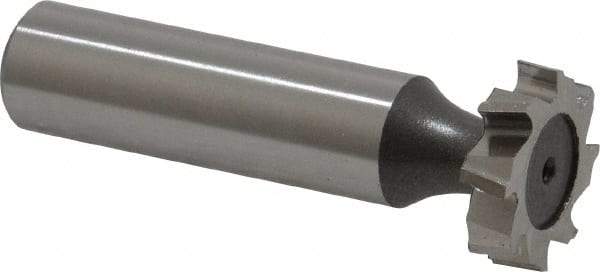 Keo - 3/4" Diam x 3/16" Face Width, High Speed Steel, 8 Teeth, Shank Connection Woodruff Keyseat Cutter - Uncoated, 2-3/16" OAL x 1/2" Shank, Staggered Teeth, ANSI 606, Old Standard 9 - USA Tool & Supply