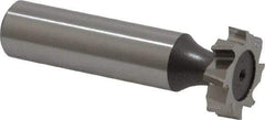 Keo - 3/4" Diam x 3/16" Face Width, High Speed Steel, 8 Teeth, Shank Connection Woodruff Keyseat Cutter - Uncoated, 2-3/16" OAL x 1/2" Shank, Staggered Teeth, ANSI 606, Old Standard 9 - USA Tool & Supply