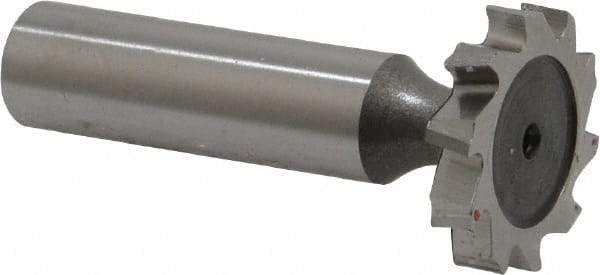 Keo - 1" Diam x 3/16" Face Width, High Speed Steel, 10 Teeth, Shank Connection Woodruff Keyseat Cutter - Uncoated, 2-3/16" OAL x 1/2" Shank, Staggered Teeth, ANSI 608, Old Standard 13 - USA Tool & Supply