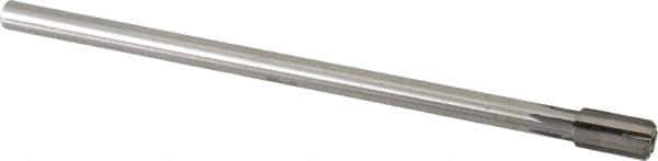 Made in USA - 13/32" Diam, 5/16" Max Diam Straight Shank, 3/4" Flute Length, Machine Expansion Reamer - Straight Flute, 7" OAL, Right Hand Cut, 6 Flutes, High Speed Steel, Bright Finish - USA Tool & Supply