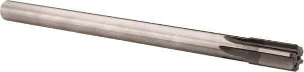 Made in USA - 5/8" Diam, 9/16" Max Diam Straight Shank, 1-1/4" Flute Length, Machine Expansion Reamer - Straight Flute, 9" OAL, Right Hand Cut, 6 Flutes, High Speed Steel, Bright Finish - USA Tool & Supply