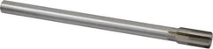 Made in USA - 11/16" Diam, 9/16" Max Diam Straight Shank, 1-1/4" Flute Length, Machine Expansion Reamer - Straight Flute, 9" OAL, Right Hand Cut, 6 Flutes, High Speed Steel, Bright Finish - USA Tool & Supply