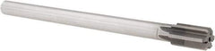 Made in USA - 23/32" Diam, 9/16" Max Diam Straight Shank, 1-1/4" Flute Length, Machine Expansion Reamer - Straight Flute, 9" OAL, Right Hand Cut, 6 Flutes, High Speed Steel, Bright Finish - USA Tool & Supply