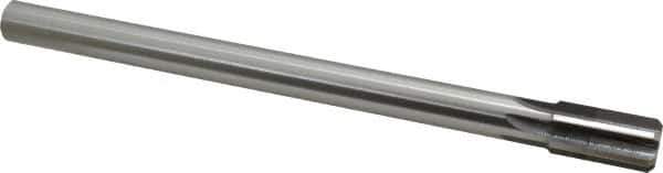 Made in USA - 3/4" Diam, 5/8" Max Diam Straight Shank, 1-3/8" Flute Length, Machine Expansion Reamer - Straight Flute, 9-1/2" OAL, Right Hand Cut, 6 Flutes, High Speed Steel, Bright Finish - USA Tool & Supply