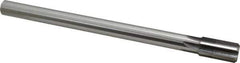 Made in USA - 3/4" Diam, 5/8" Max Diam Straight Shank, 1-3/8" Flute Length, Machine Expansion Reamer - Straight Flute, 9-1/2" OAL, Right Hand Cut, 6 Flutes, High Speed Steel, Bright Finish - USA Tool & Supply