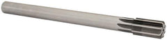 Made in USA - 7/8" Diam, 3/4" Max Diam Straight Shank, 1-1/2" Flute Length, Machine Expansion Reamer - Straight Flute, 10" OAL, Right Hand Cut, 8 Flutes, High Speed Steel, Bright Finish - USA Tool & Supply
