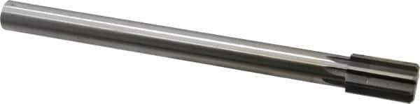 Made in USA - 15/16" Diam, 3/4" Max Diam Straight Shank, 1-1/2" Flute Length, Machine Expansion Reamer - Straight Flute, 10" OAL, Right Hand Cut, 8 Flutes, High Speed Steel, Bright Finish - USA Tool & Supply