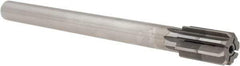 Made in USA - 31/32" Diam, 3/4" Max Diam Straight Shank, 1-1/2" Flute Length, Machine Expansion Reamer - Straight Flute, 10" OAL, Right Hand Cut, 8 Flutes, High Speed Steel, Bright Finish - USA Tool & Supply