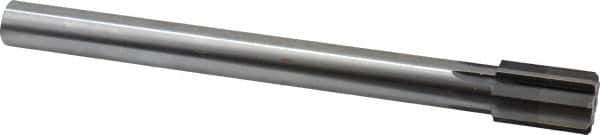 Made in USA - 1-1/8" Diam, 7/8" Max Diam Straight Shank, 1-3/4" Flute Length, Machine Expansion Reamer - Straight Flute, 11" OAL, Right Hand Cut, 8 Flutes, High Speed Steel, Bright Finish - USA Tool & Supply