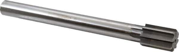 Made in USA - 1-5/16" Diam, 1" Max Diam Straight Shank, 1-7/8" Flute Length, Machine Expansion Reamer - Straight Flute, 11-1/2" OAL, Right Hand Cut, 8 Flutes, High Speed Steel, Bright Finish - USA Tool & Supply
