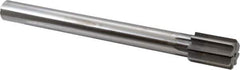 Made in USA - 1-5/16" Diam, 1" Max Diam Straight Shank, 1-7/8" Flute Length, Machine Expansion Reamer - Straight Flute, 11-1/2" OAL, Right Hand Cut, 8 Flutes, High Speed Steel, Bright Finish - USA Tool & Supply