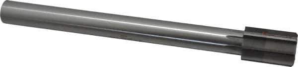 Made in USA - 1-3/8" Diam, 1" Max Diam Straight Shank, 2" Flute Length, Machine Expansion Reamer - Straight Flute, 12" OAL, Right Hand Cut, 8 Flutes, High Speed Steel, Bright Finish - USA Tool & Supply
