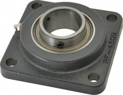 Browning - 1-15/16" ID, 5-5/8" OAL x 5-5/8" OAH 4-Bolt Flange - 5,216 Lb Static Cap, 7,889 Lb Dyn Cap, 4-3/8" Btw Mnt Hole Ctrs, Cast Iron - USA Tool & Supply