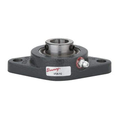 Browning - 3/4" ID, 4-13/32" OAL x 2-1/2" OAH 2-Bolt Flange - 1,444 Lb Static Cap, 2,611 Lb Dyn Cap, 3-17/32" Btw Mnt Hole Ctrs, Cast Iron - USA Tool & Supply