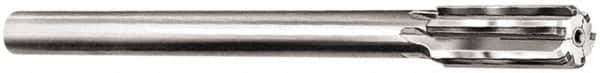 Made in USA - 1-5/16" Diam, 1" Max Diam Straight Shank, 1-7/8" Flute Length, Machine Expansion Reamer - Straight Flute, 11-1/2" OAL, Right Hand Cut, 8 Flutes, Carbide-Tipped, Bright Finish - USA Tool & Supply