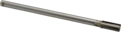 Made in USA - 7/16" Diam, 3/8" Max Diam Straight Shank, 1" Flute Length, Machine Expansion Reamer - Straight Flute, 7" OAL, Right Hand Cut, 4 Flutes, Carbide-Tipped, Bright Finish - USA Tool & Supply