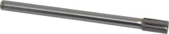 Made in USA - 11/16" Diam, 9/16" Max Diam Straight Shank, 1-1/4" Flute Length, Machine Expansion Reamer - Straight Flute, 9" OAL, Right Hand Cut, 6 Flutes, Carbide-Tipped, Bright Finish - USA Tool & Supply