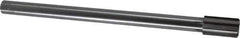 Made in USA - 23/32" Diam, 9/16" Max Diam Straight Shank, 1-1/4" Flute Length, Machine Expansion Reamer - Straight Flute, 9" OAL, Right Hand Cut, 6 Flutes, Carbide-Tipped, Bright Finish - USA Tool & Supply