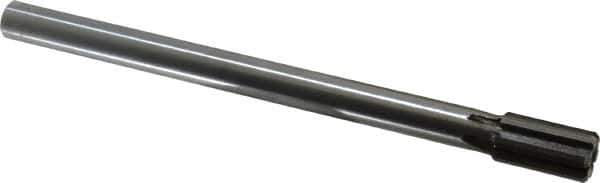Made in USA - 3/4" Diam, 5/8" Max Diam Straight Shank, 1-3/8" Flute Length, Machine Expansion Reamer - Straight Flute, 9-1/2" OAL, Right Hand Cut, 6 Flutes, Carbide-Tipped, Bright Finish - USA Tool & Supply