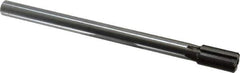 Made in USA - 3/4" Diam, 5/8" Max Diam Straight Shank, 1-3/8" Flute Length, Machine Expansion Reamer - Straight Flute, 9-1/2" OAL, Right Hand Cut, 6 Flutes, Carbide-Tipped, Bright Finish - USA Tool & Supply