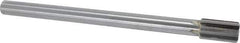 Made in USA - 25/32" Diam, 5/8" Max Diam Straight Shank, 1-3/8" Flute Length, Machine Expansion Reamer - Straight Flute, 9-1/2" OAL, Right Hand Cut, 6 Flutes, Carbide-Tipped, Bright Finish - USA Tool & Supply
