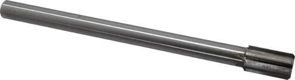 Made in USA - 13/16" Diam, 5/8" Max Diam Straight Shank, 1-3/8" Flute Length, Machine Expansion Reamer - Straight Flute, 9-1/2" OAL, Right Hand Cut, 6 Flutes, Carbide-Tipped, Bright Finish - USA Tool & Supply